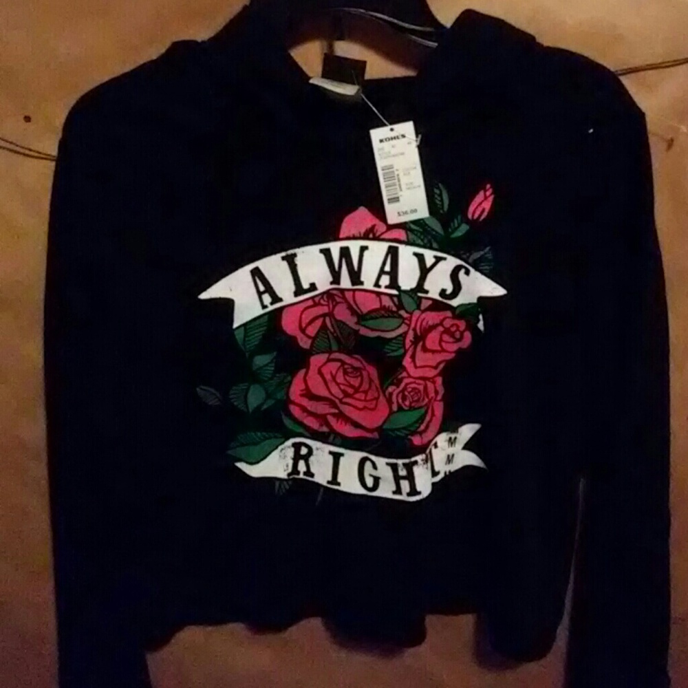 NWT black hoodie